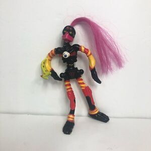slammers zombie skateboarder skater 1990s mattel pink hair 5 inche action figure